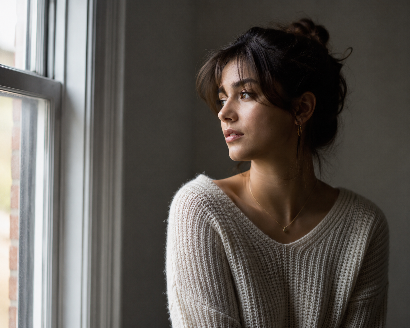 Window light portrait photography
